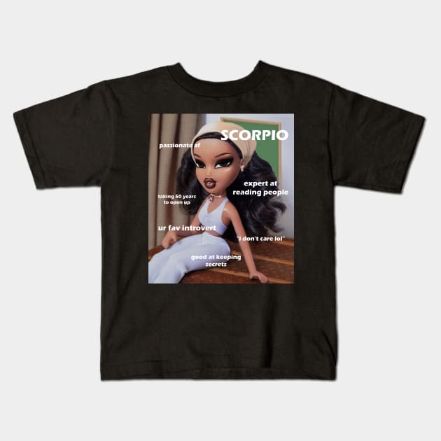 Scorpio Bratz Kids T-Shirt by ematzzz